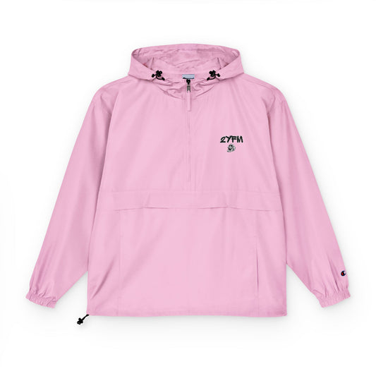 2YFM x Champion Windbreaker Pink/Champion Unisex Packable Anorak Jacket