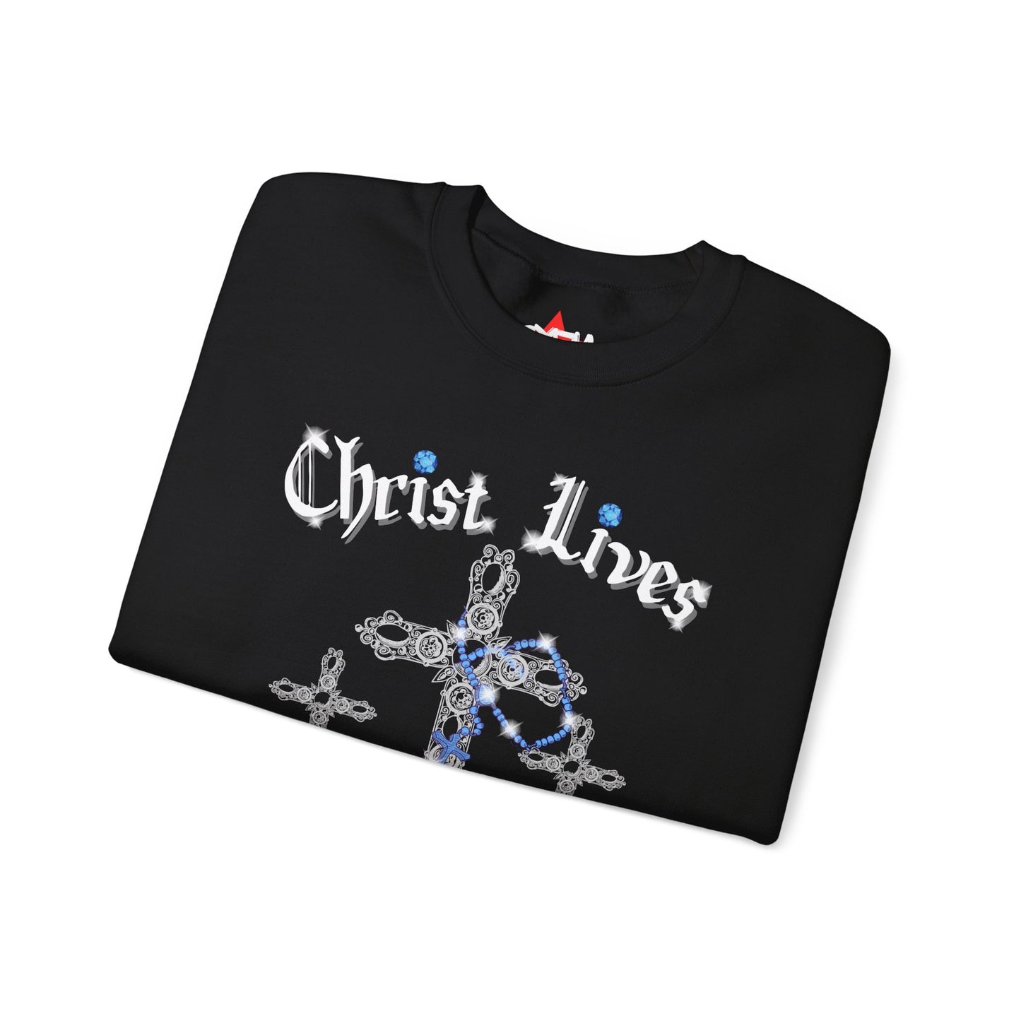 Christ lives Sweatshirt/Unisex Lightweight Crewneck Sweatshirt
