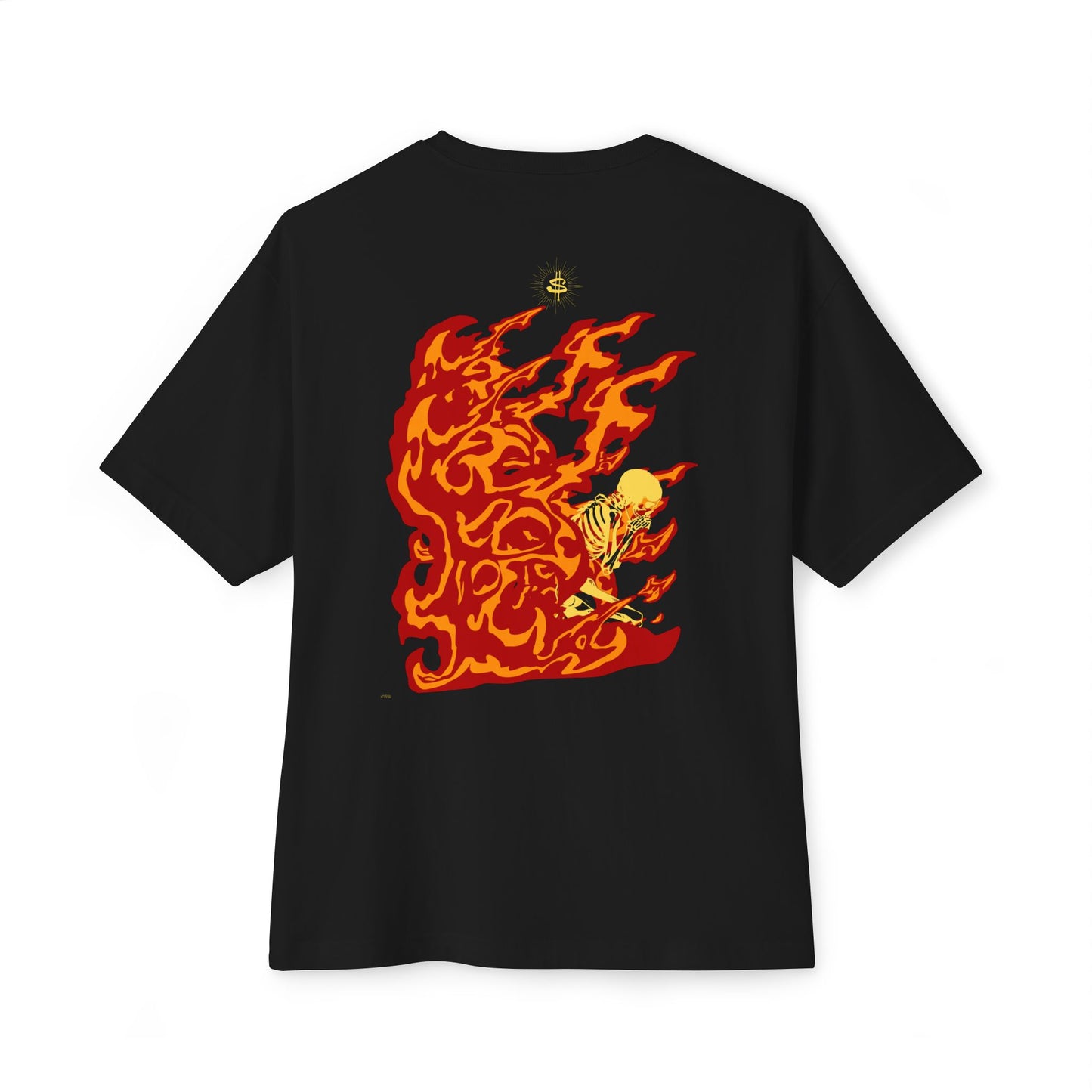2YFM Soul Fire Tee Black/Unisex Oversized Boxy Tee